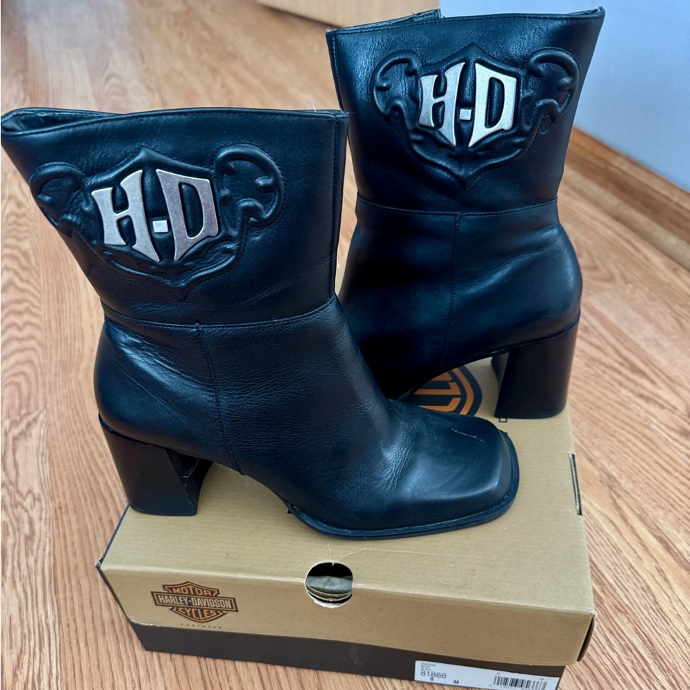 Leather Harley Davidson boots